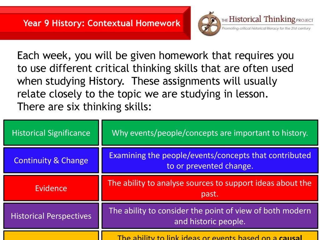 Year 9 History: Contextual Homework - Ppt Download