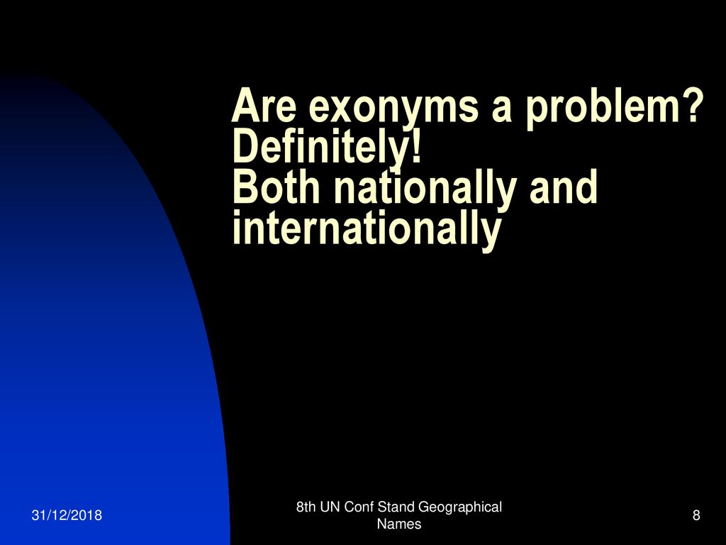 Toponymy Course Exonyms Ppt Download Toponymy Course Exonyms Ppt Download
