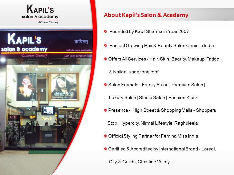 About Kapil’s Salon & Academy