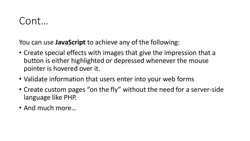 JavaScript. - ppt download