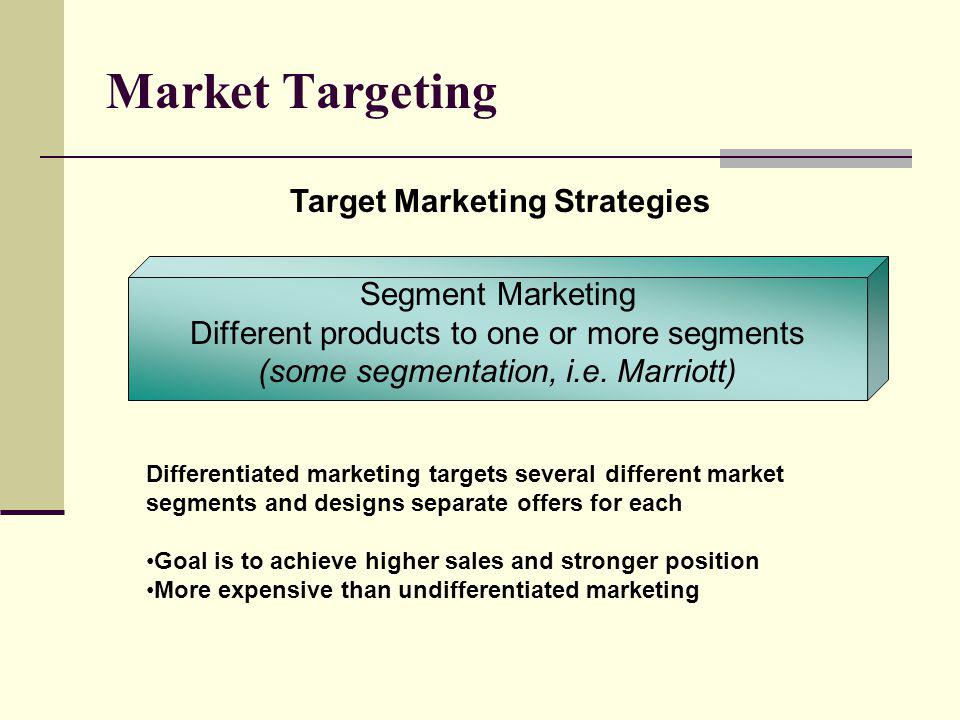Market Targeting Target Marketing Strategies Segment Marketing