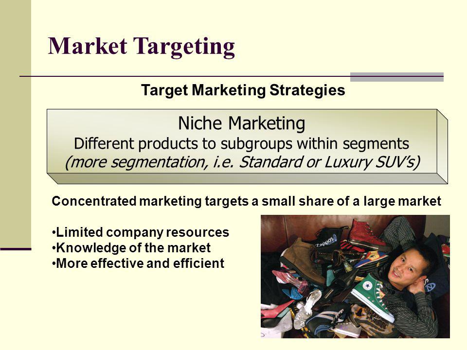 Market Targeting Niche Marketing