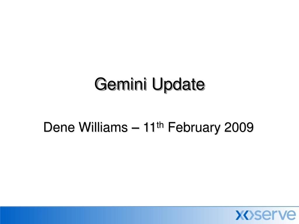 Dene Williams – 11th February 2009