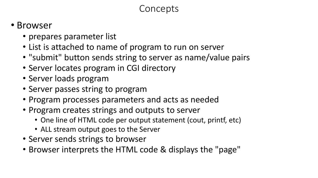 CGI programming Using Apache. - ppt download