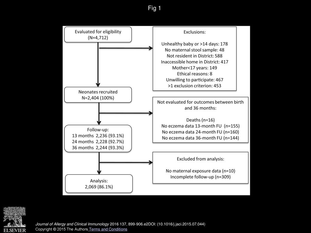 Fig 1 Participant flow through follow-up to 3 years of age and those included in the analysis.