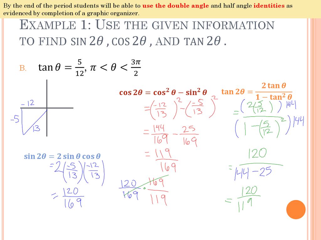 7 4 Double Angle And Half Angle Identities Ppt Download 7 4 Double Angle And Half Angle Identities Ppt Download