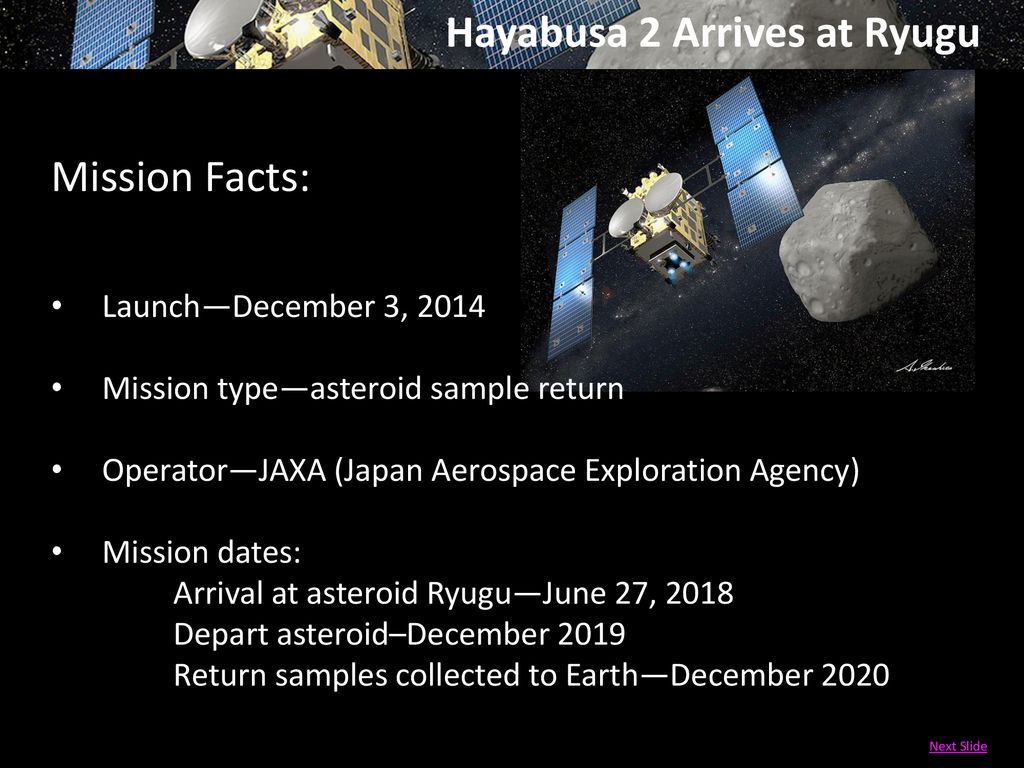 Hayabusa 2 Arrives at Ryugu - ppt download