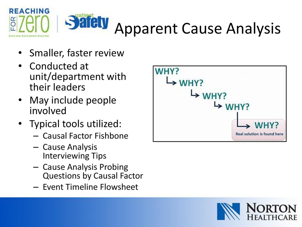 Standard Cause Analysis Model Norton Healthcare - ppt download