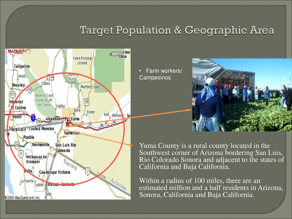 Target Population & Geographic Area