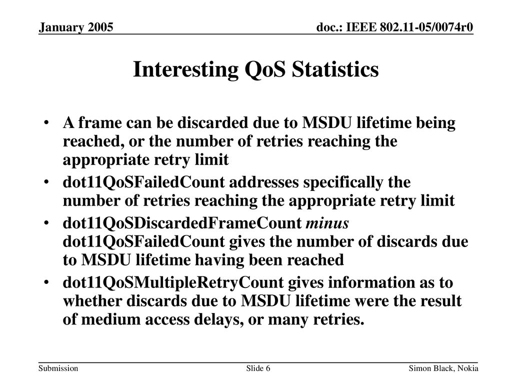 Interesting QoS Statistics