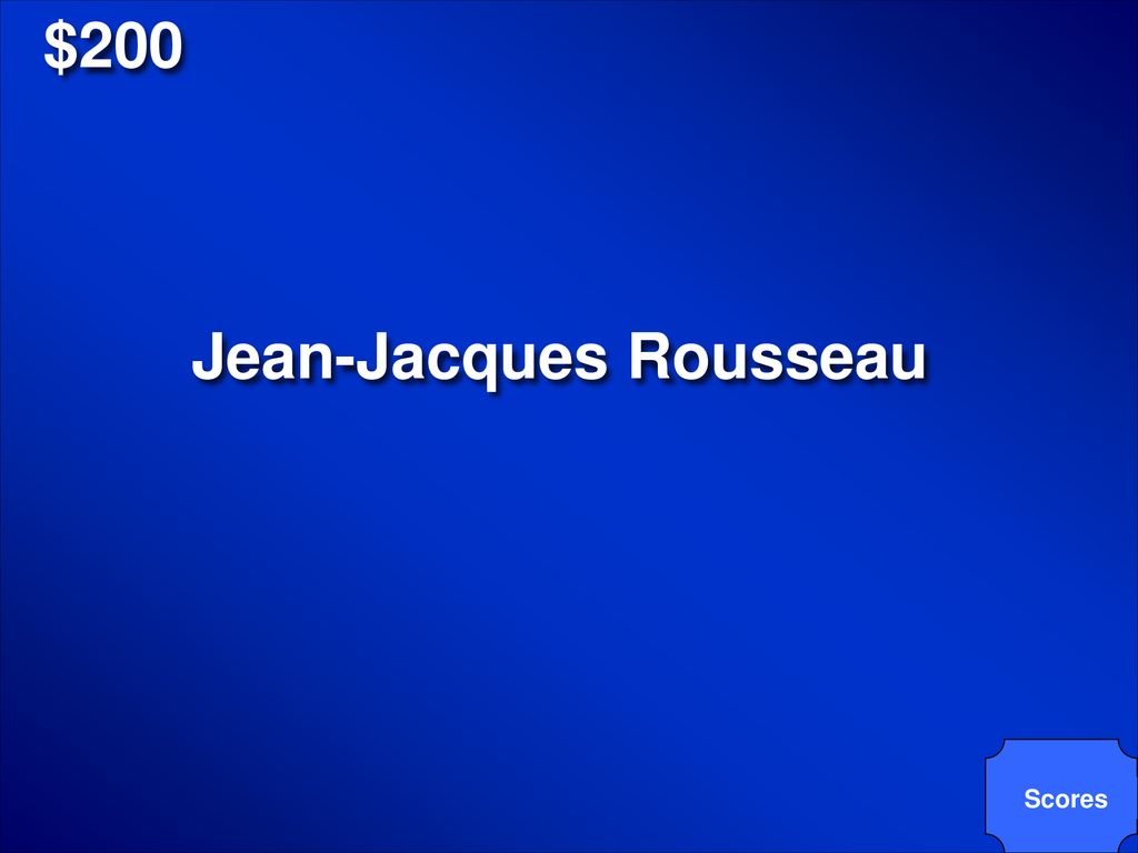 Jean-Jacques Rousseau