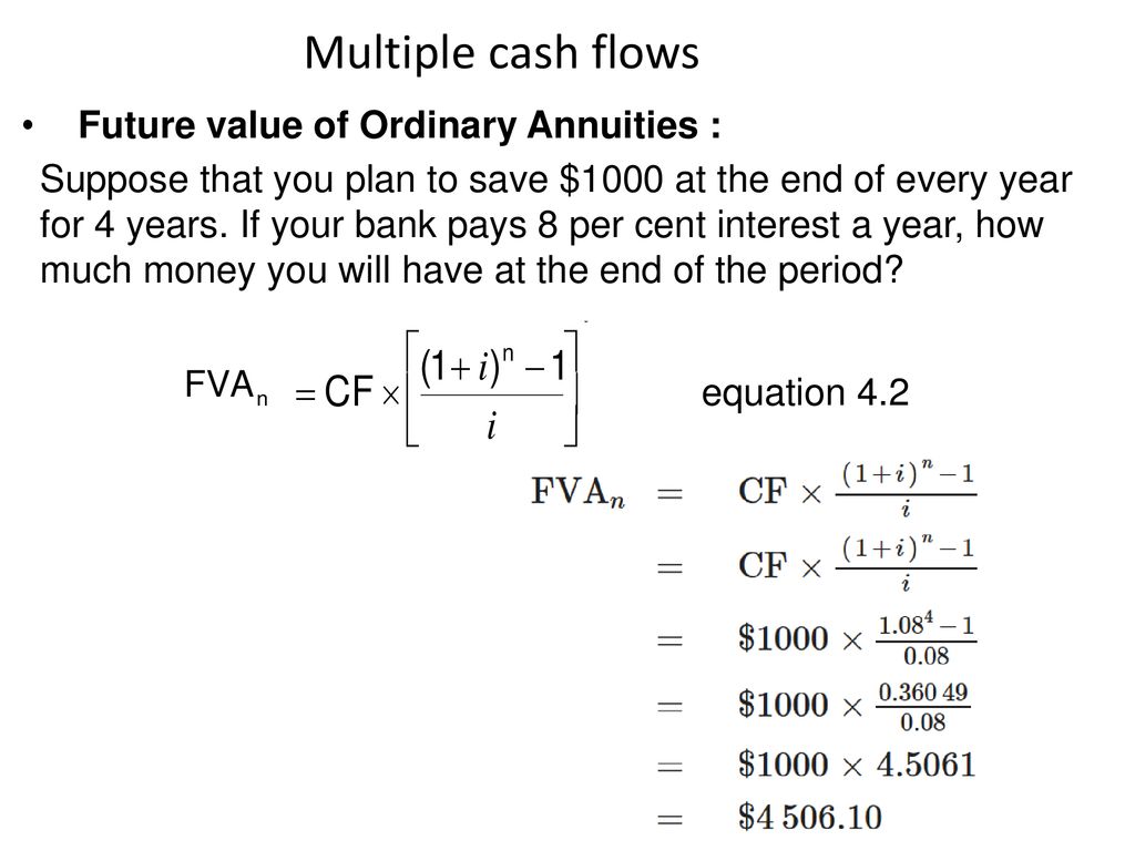 Chapter 4 Discounted cash flows and valuation - ppt download