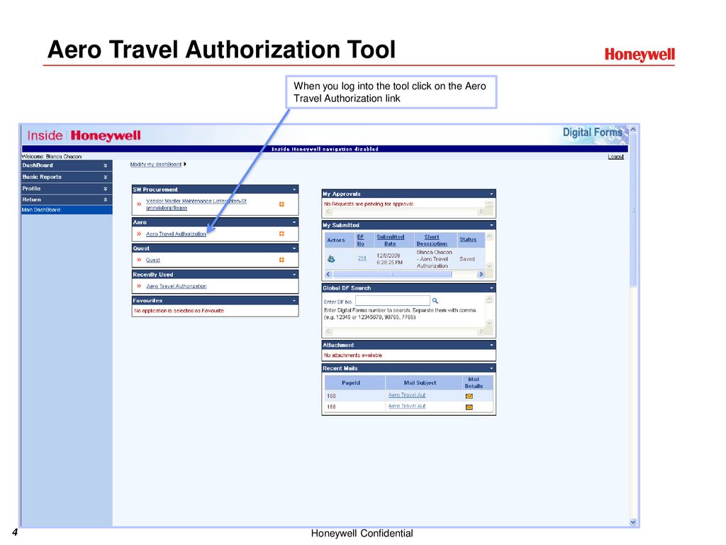 Aero Travel Authorization Tool