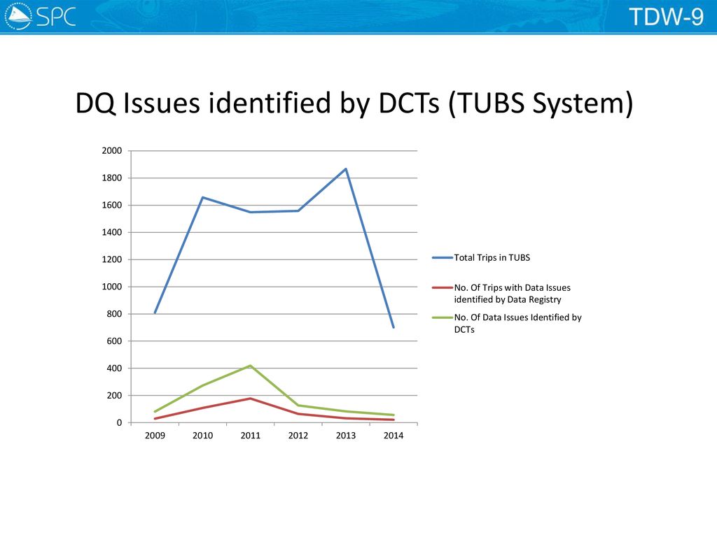 DQ Issues identified by DCTs (TUBS System)