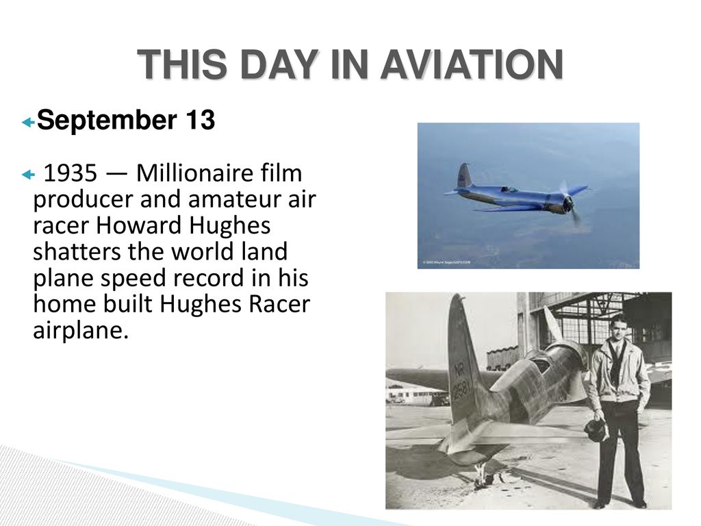 THIS DAY IN AVIATION September 13