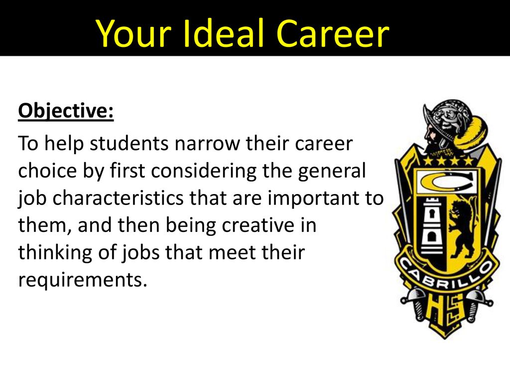 ideal job characteristics
