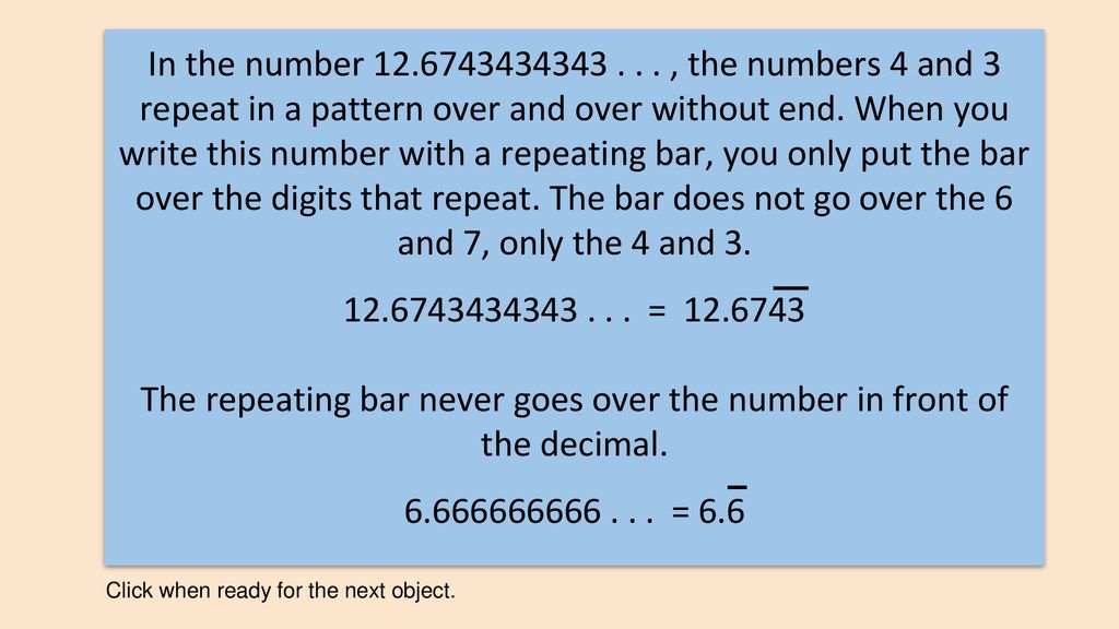 Sets of numbers click slide show then click from beginning ppt