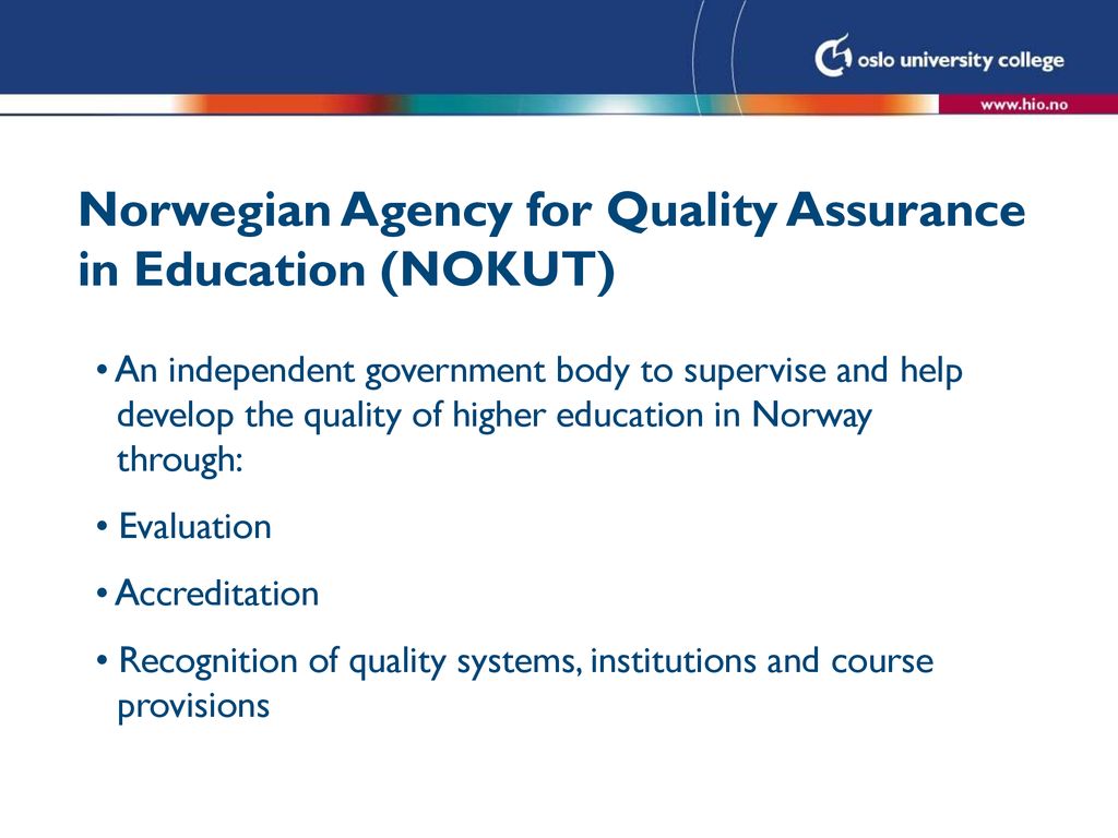 Norwegian Agency for Quality Assurance in Education (NOKUT)