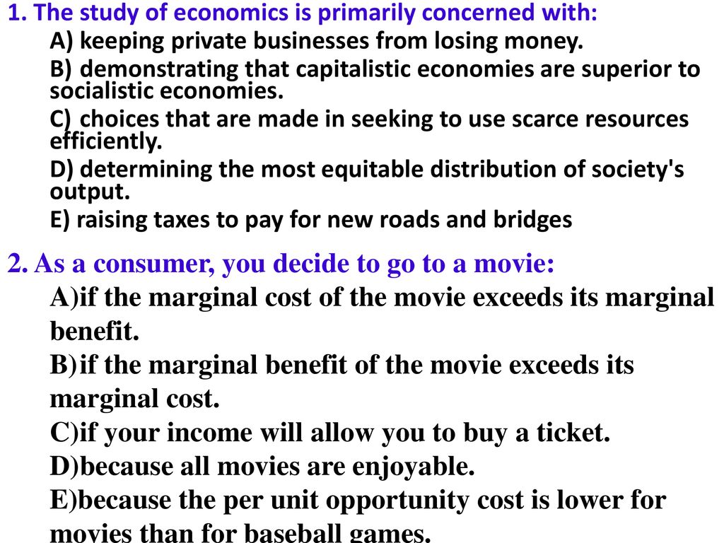 Unit 1 basic economic concepts ppt download