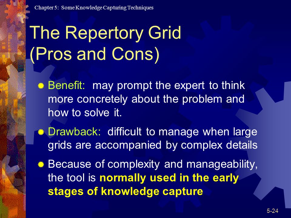 The Repertory Grid (Pros and Cons)