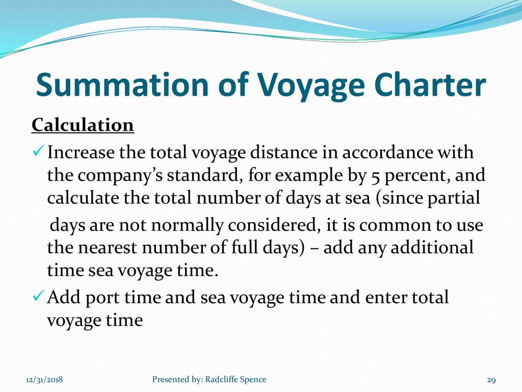 Voyage Estimating Unit #6 - ppt download