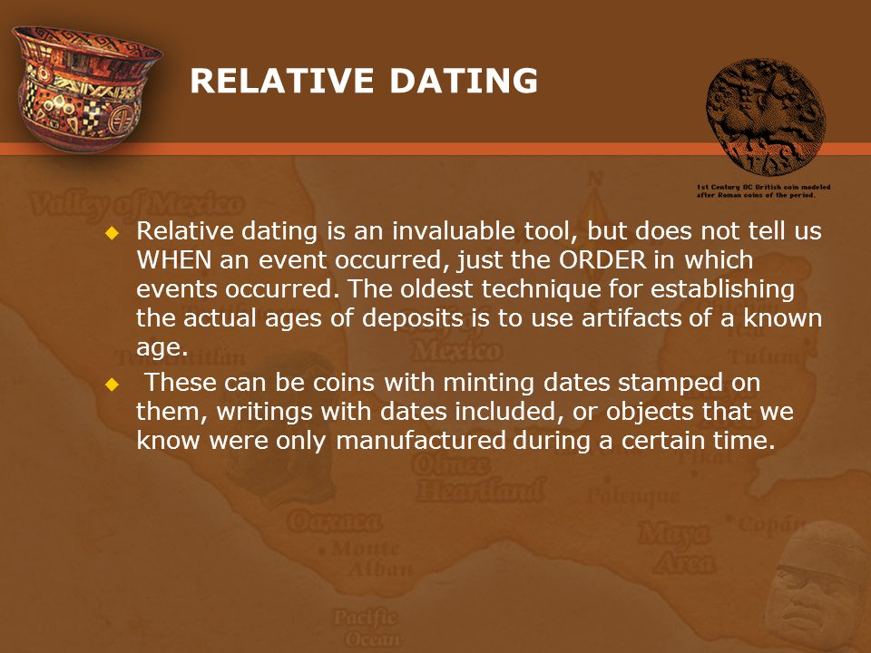 Definition of dating in archeology