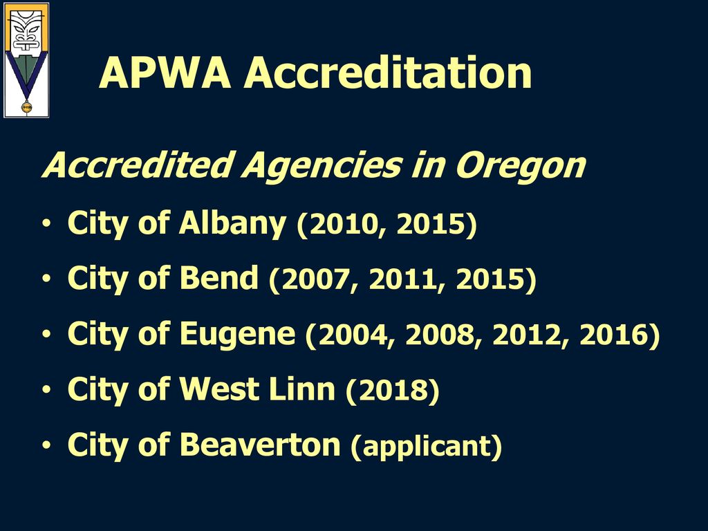 The Benefits of APWA Accreditation - ppt download