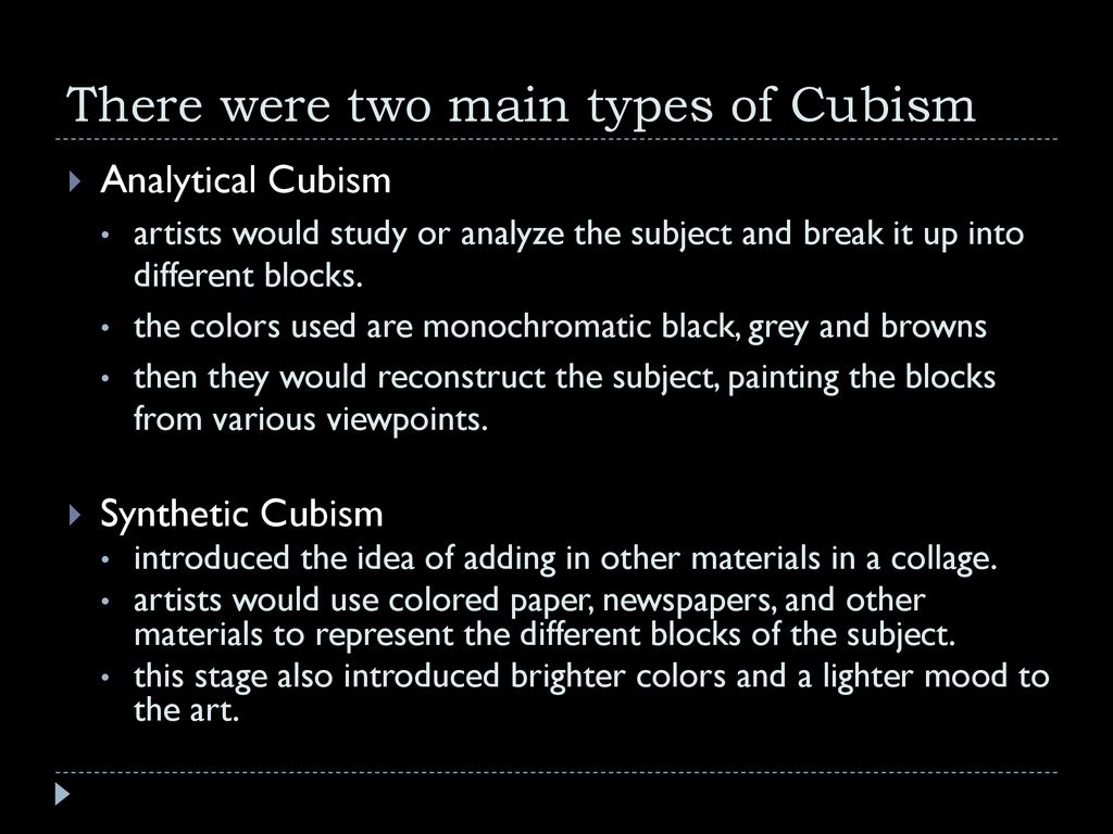 2 types of cubism