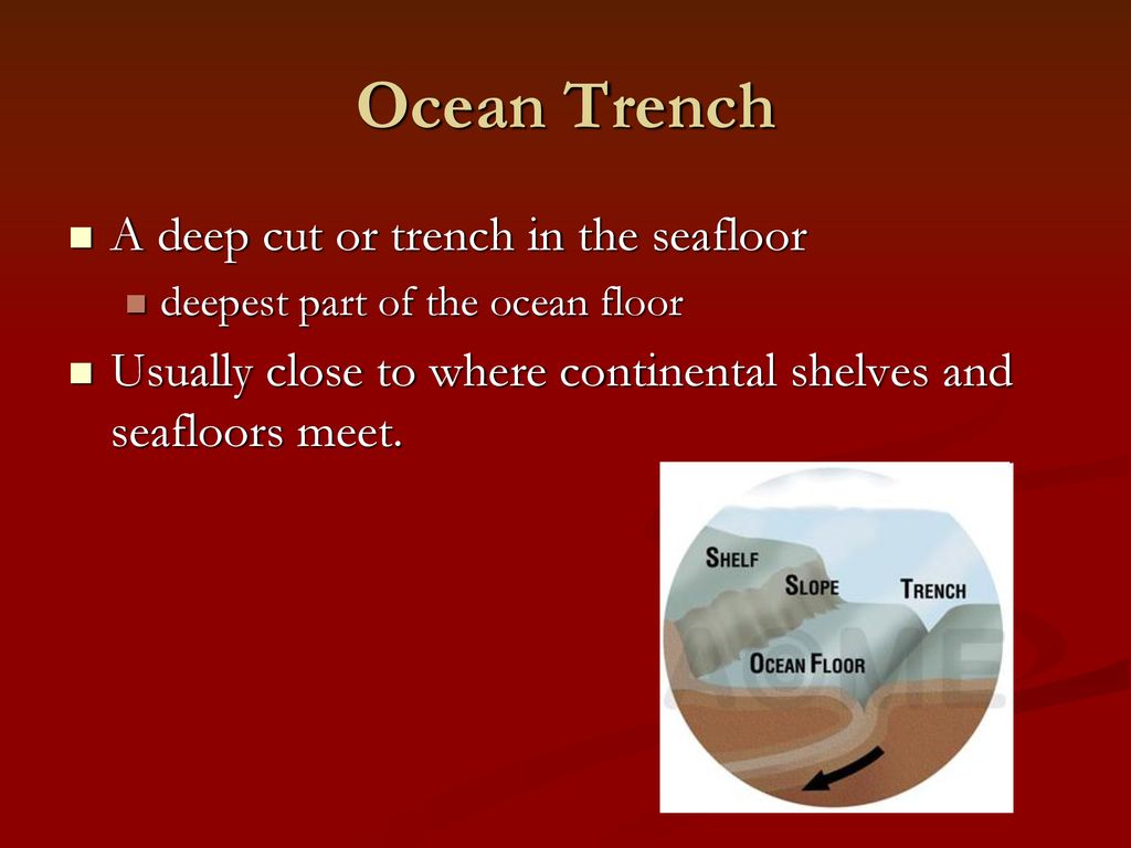 Guyot A seamount with a flat top due to erosion by waves, winds, and