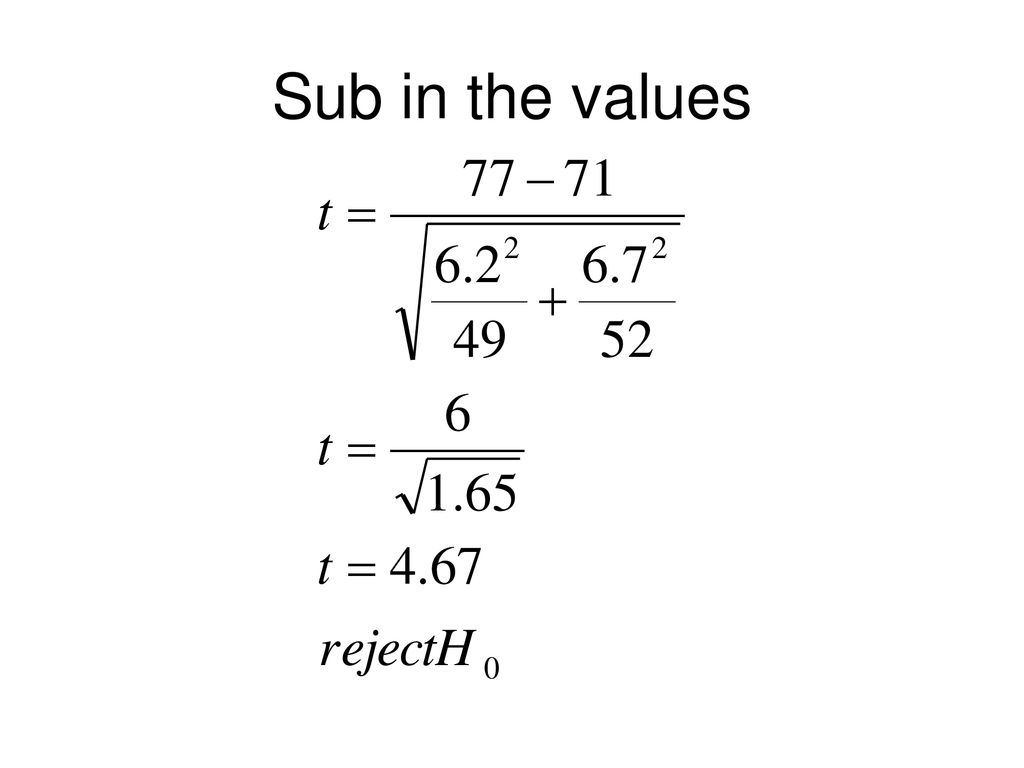 Comparing two groups statistics ppt download