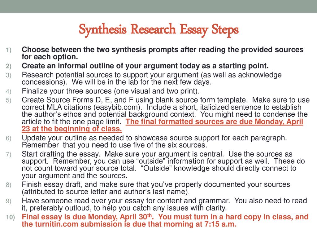 Synthesis Research Paper Turn It In Registration Codes Ppt Download 