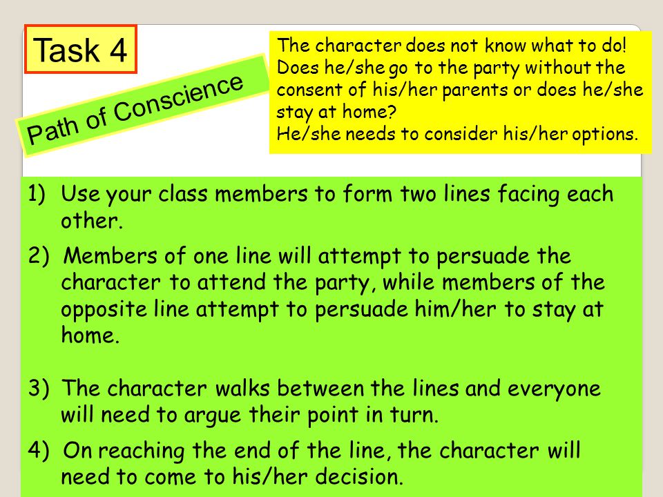 Task 4 Path of Conscience