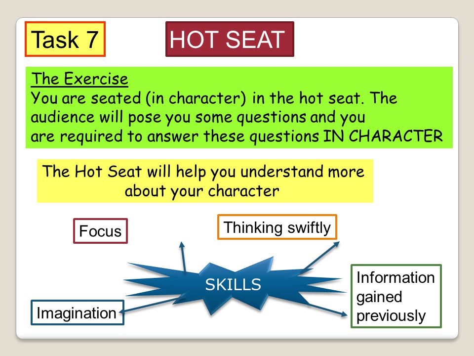 The Hot Seat will help you understand more