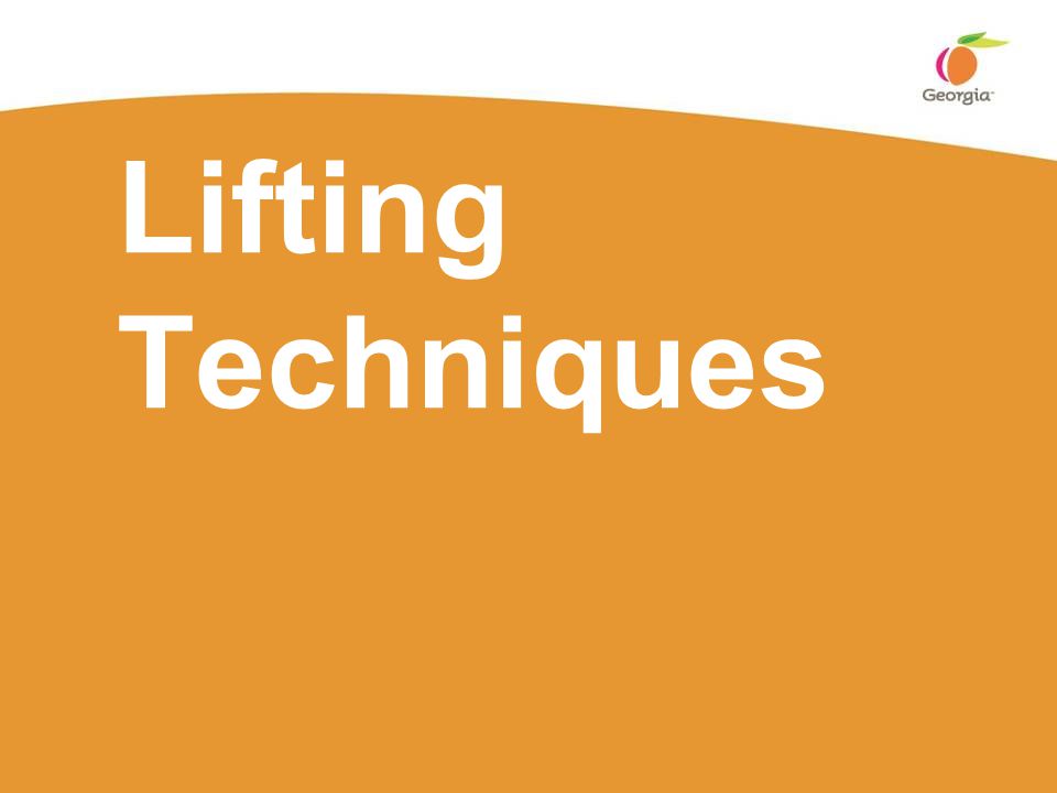 Lifting Techniques
