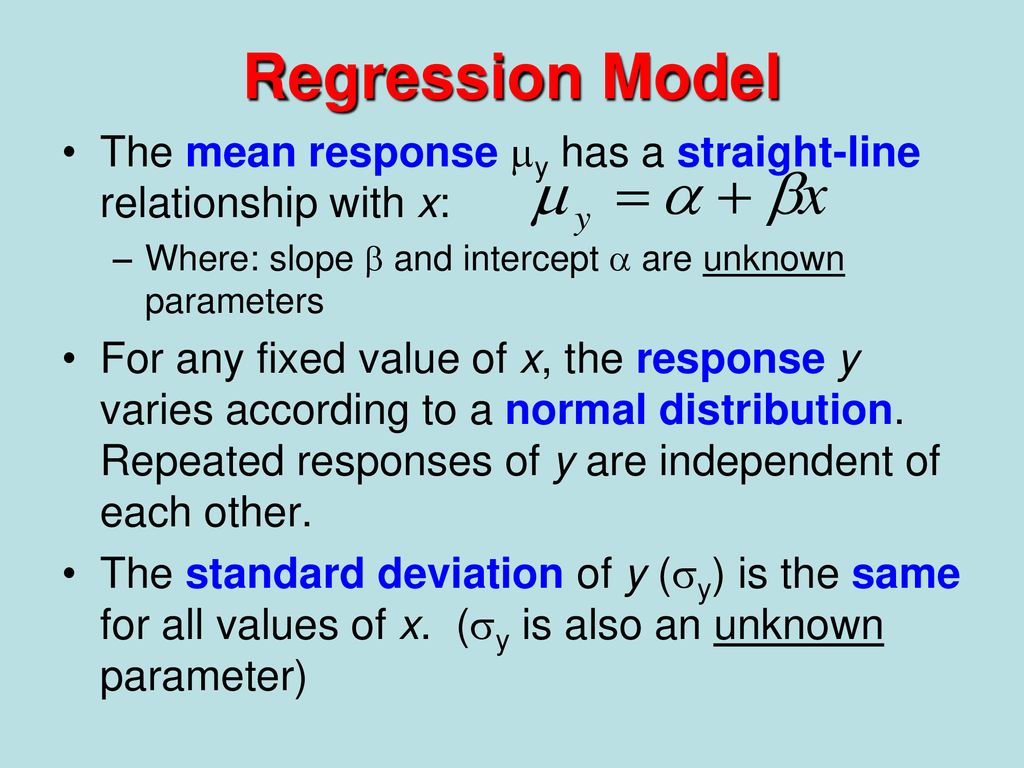 Response meaning. Regression model. Regression Modeling. A slope parameter of a Linear regression. Parameters of the regression model.