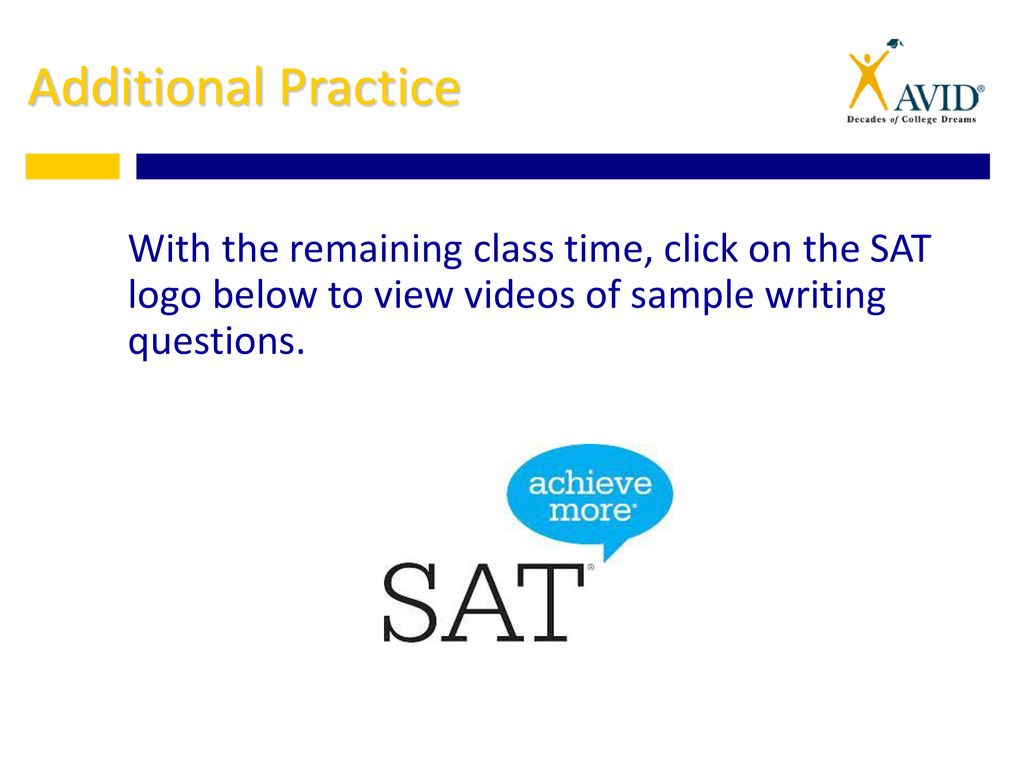 Sat test prep lesson 4 writing ppt download