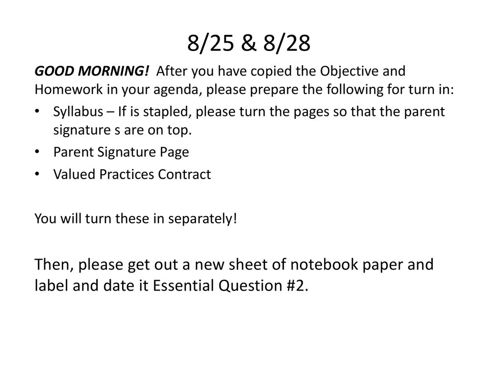 8/21 & 8/22 First, you will respond to the quote. ppt download