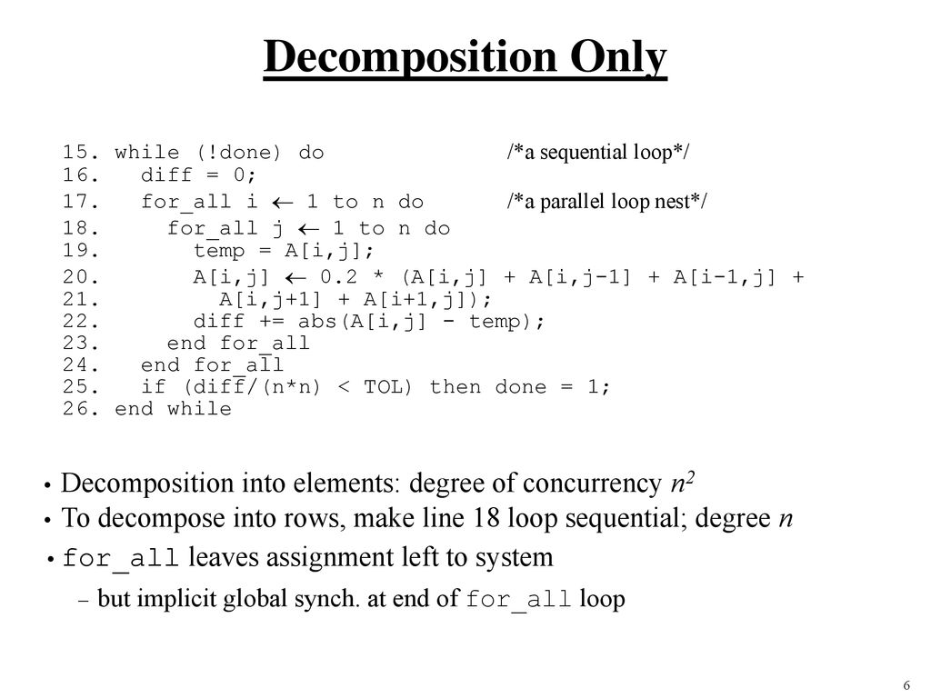 Parallelization of An Example Program - ppt download