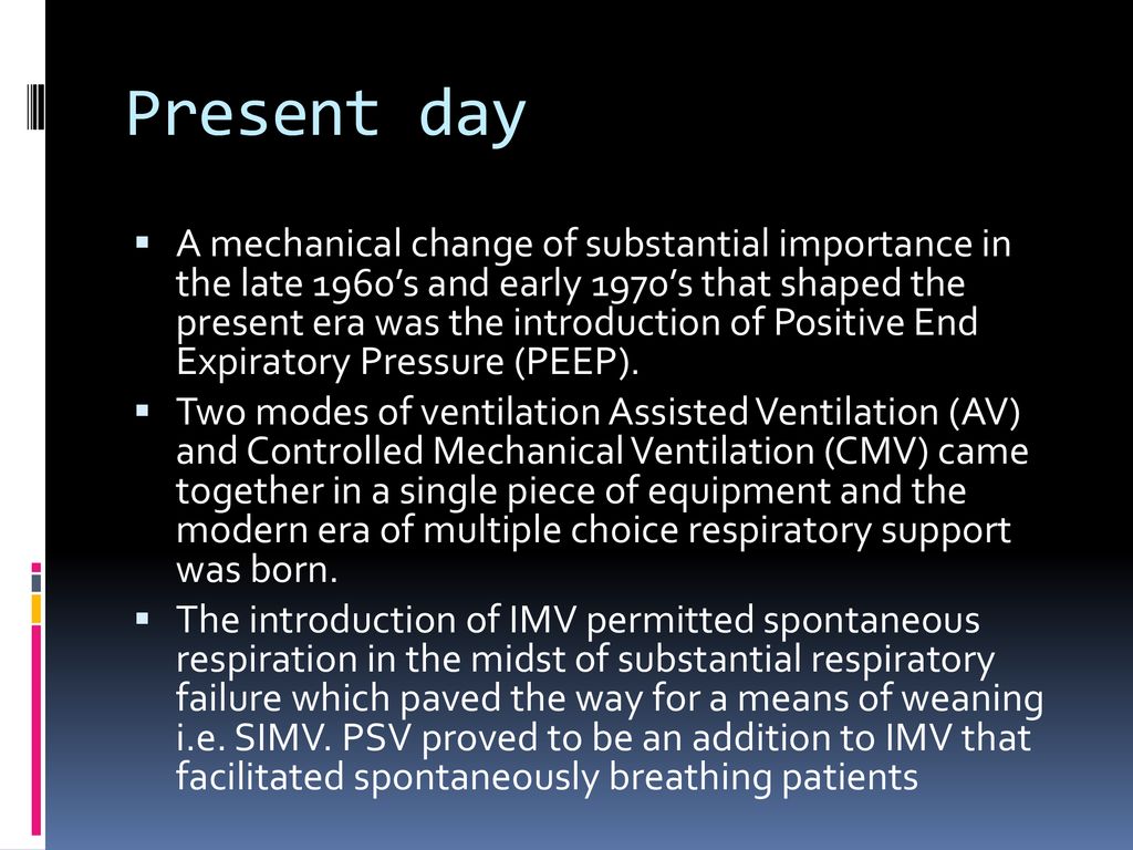 Mechanical Ventilators - ppt download