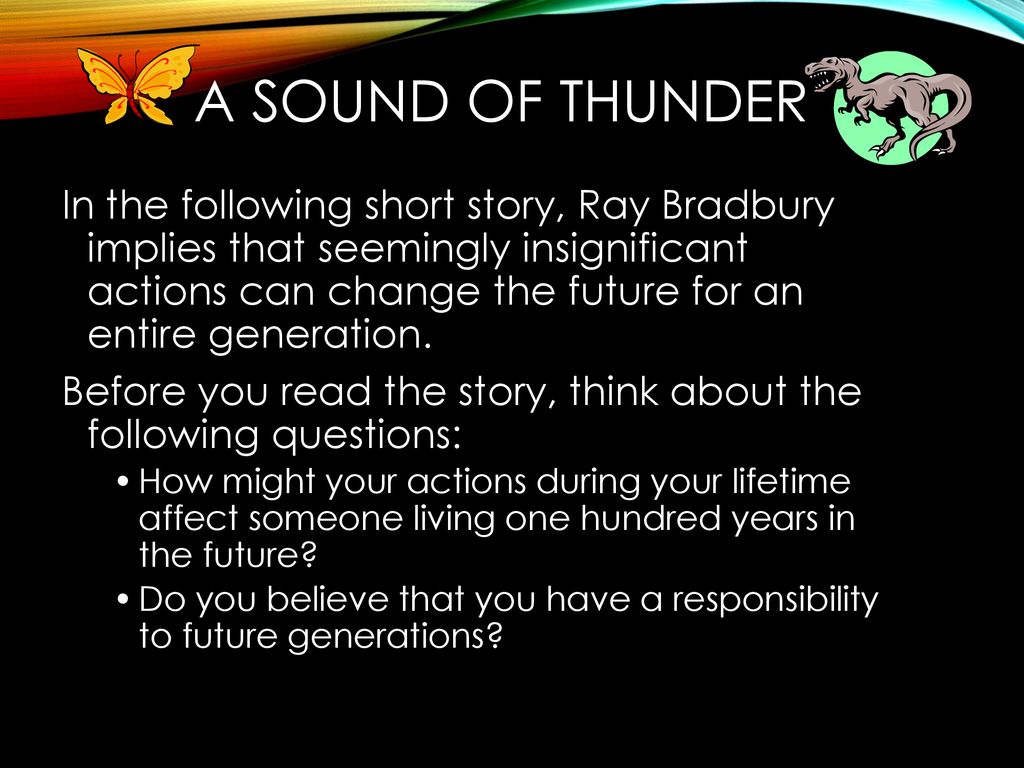 read a sound of thunder
