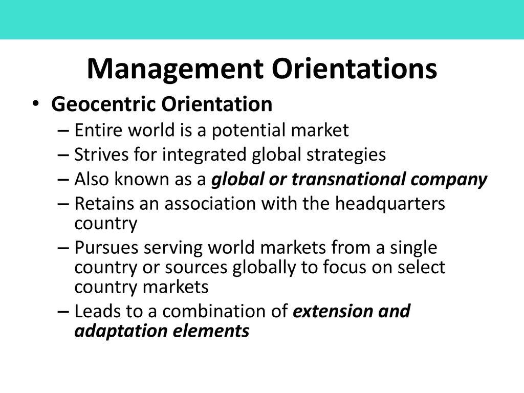 Management Orientations