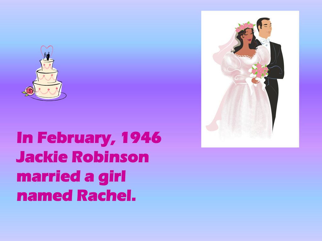 Jackie Robinson By Nicky and Elijah. Biography *Family: Mom, three brothers  & one sister. *Born: 1/31/1919 *Wife: Rachel Isum *Married: 2/10/194? *  Kids: - ppt download