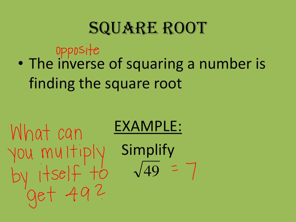 SQUARE ROOTS Ppt Download square-roots-ppt-download