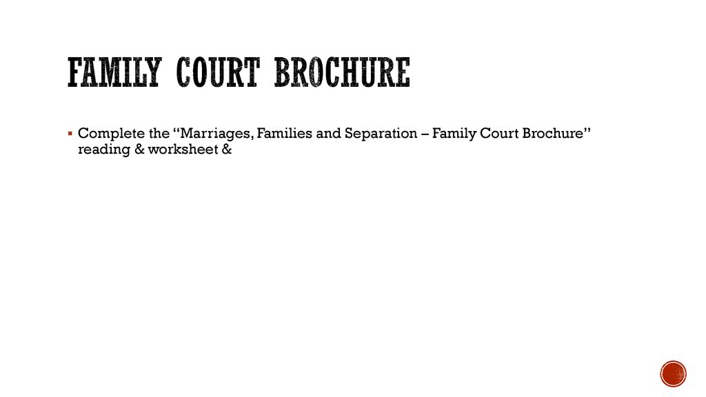 FAMILY LAW DISPUTE RESOLUTION ppt download