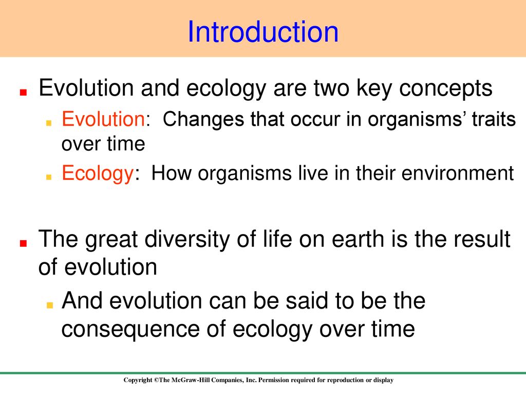 Introduction Evolution and ecology are two key concepts - ppt download