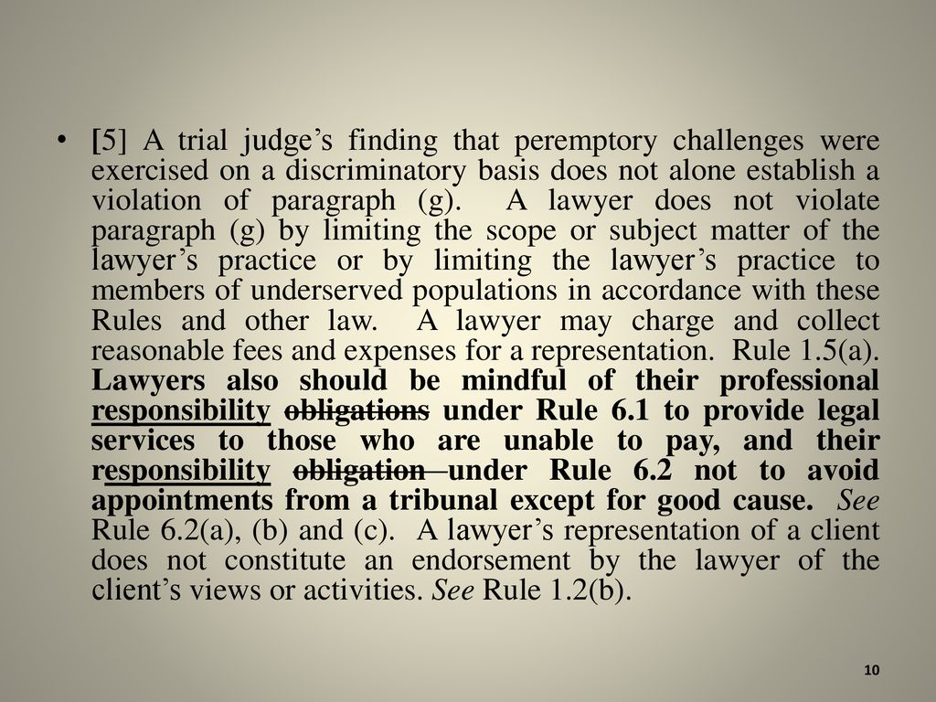 [5] A trial judge’s finding that peremptory challenges were exercised on a discriminatory basis does not alone establish a violation of paragraph (g).