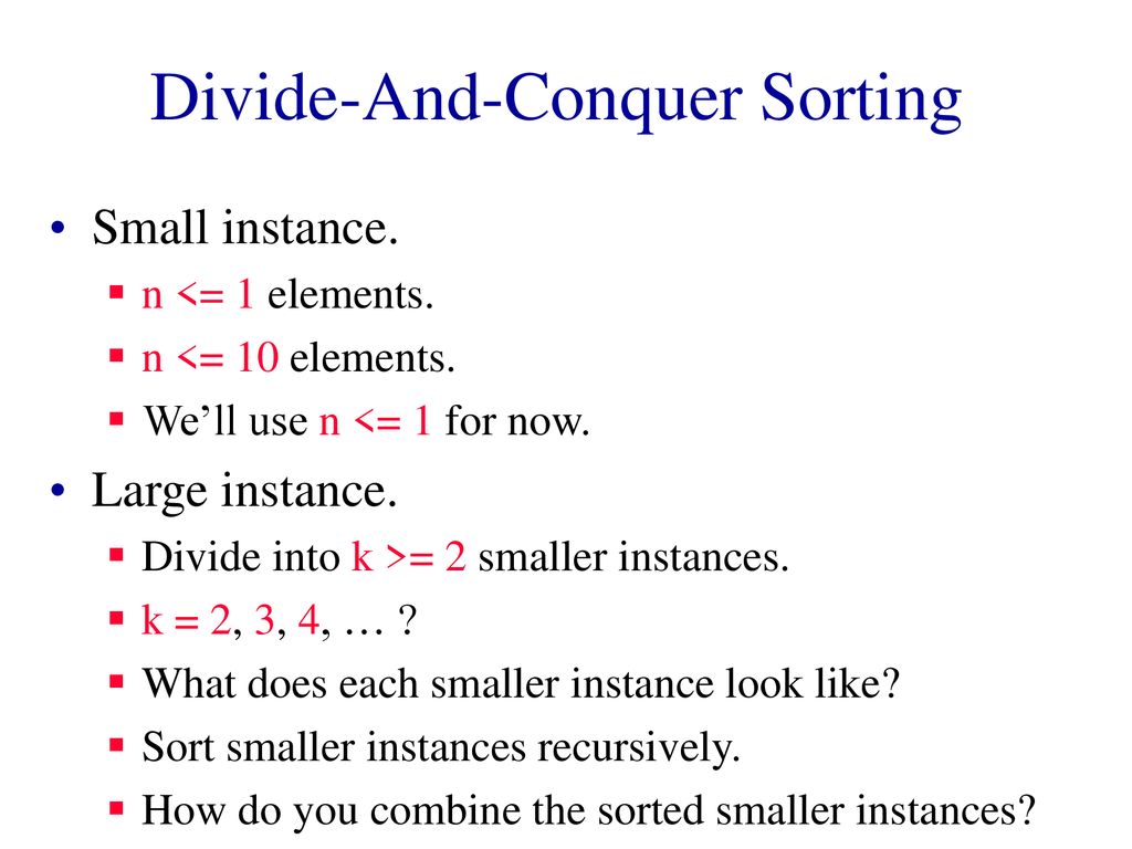 Divide-And-Conquer-And-Combine - ppt download