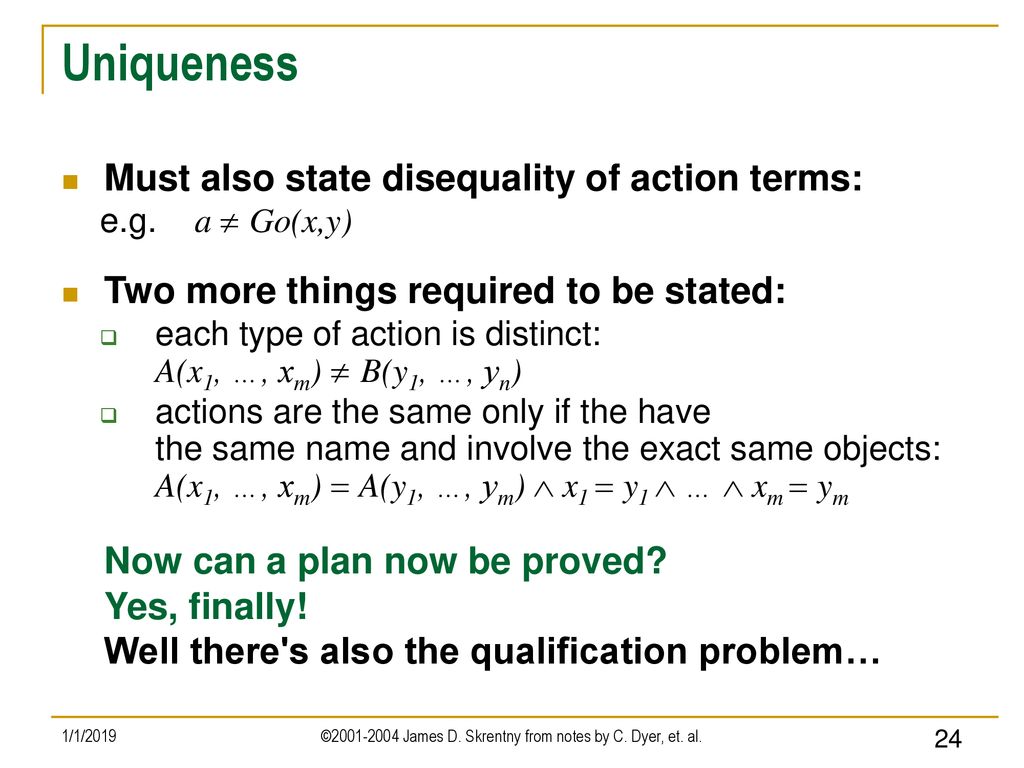 Introduction To Situation Calculus Ppt Download