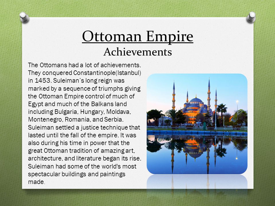 ottoman achievements