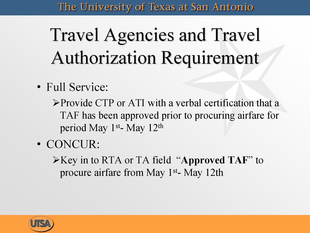 Disbursements and Travel Services RTAs/Travel Authorizations ppt download